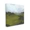 Stupell Industries Thick Green Meadow Landscape Cloudy Hazy Sky Canvas Wall Art